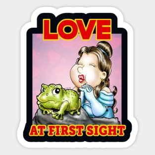 Love at first sight Sticker